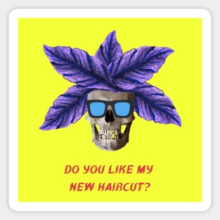 Leaf haired skull Sticker